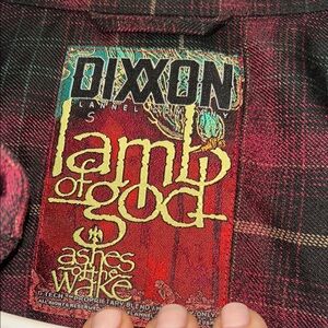 DIXXON Lamb of God Red Plaid Flannel